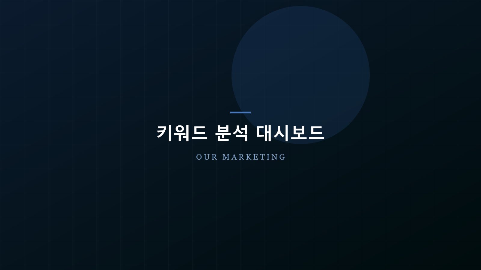 키워드 분석 대시보드